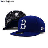ニューエラ キャップ 59FIFTY ブルックリン ドジャース  MLB 1939 COOPERSTOWN BLACK BANDANA BOTTOM FITTED CAP RYL BLUE  NEW ERA BROOKLYN DODGERS