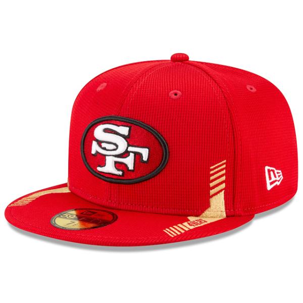 ニューエラ キャップ 59FIFTY サンフランシスコ 49ERS  2021 NFL SIDELINE RED  NEW ERA SAN FRANCISCO 49ERS