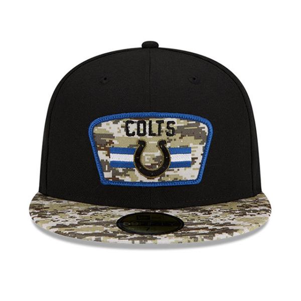 ニューエラ キャップ 59FIFTY インディアナポリス コルツ NFL 2021 SALUTE-TO-SERVICE BLACK-DESERT CAMO  NEW ERA INDIANAPOLIS COLTS