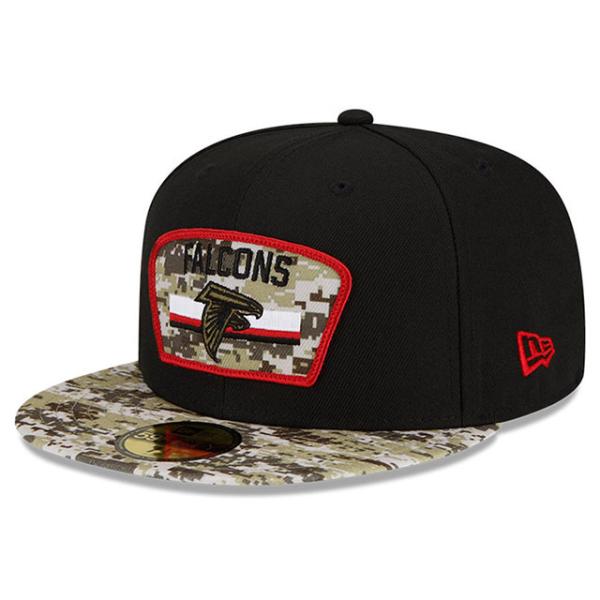 ニューエラ キャップ 59FIFTY アトランタ ファルコンズ NFL 2021 SALUTE-TO-SERVICE BLACK-DESERT CAMO  NEW ERA ATLANTA FALCONS