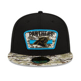 ニューエラ キャップ 59FIFTY カロライナ パンサーズ NFL 2021 SALUTE-TO-SERVICE BLACK-DESERT CAMO  NEW ERA CAROLINA PANTHERS