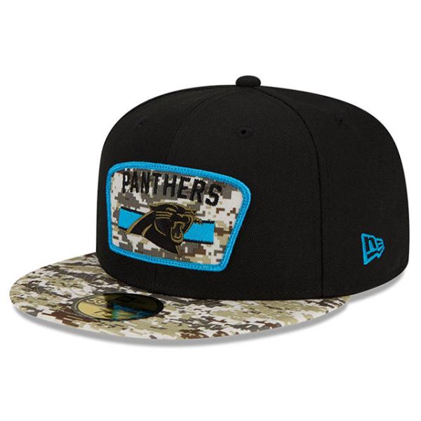 ニューエラ キャップ 59FIFTY カロライナ パンサーズ NFL 2021 SALUTE-TO-SERVICE BLACK-DESERT CAMO  NEW ERA CAROLINA PANTHERS