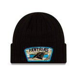 ニューエラ ニットキャップ ビーニー カロライナ パンサーズ  NFL 2021 SALUTE-TO-SERVICE KNIT BEANIE BLACK  NEW ERA CAROLINA PANTHERS