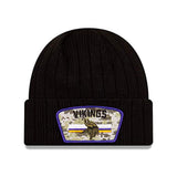 ニューエラ ニットキャップ ビーニー ミネソタ バイキングス  NFL 2021 SALUTE-TO-SERVICE KNIT BEANIE BLACK  NEW ERA MINNESOTA VIKINGS