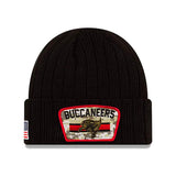 ニューエラ ニットキャップ ビーニー タンパベイ バッカニアーズ  NFL 2021 SALUTE-TO-SERVICE KNIT BEANIE BLACK  NEW ERA TAMPA BAY BUCCANEERS