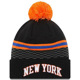 ニューエラ ニットキャップ ビーニー ニューヨーク ニックス  NBA 2021-22 CITY EDITION POM KNIT BEANIE CAP BLACK  NEW ERA NEW YORK KNICKS