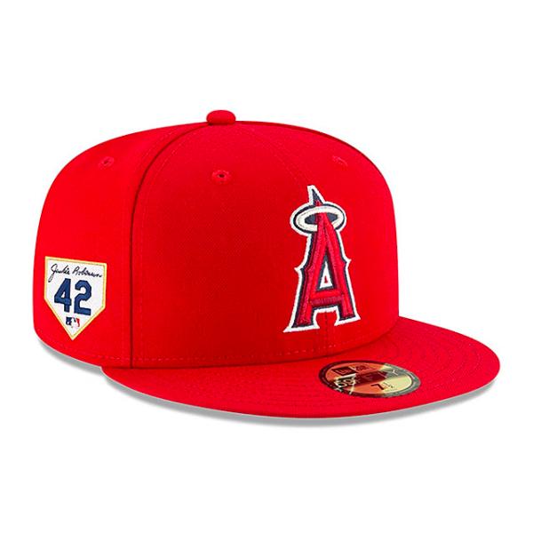 ニューエラ キャップ 59FIFTY ロサンゼルス エンゼルス MLB 2023 JACKIE ROBINSON GAME FITTED CAP RED NEW ERA LOS ANGELES ANGELS