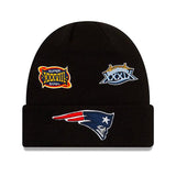 ニューエラ ニットキャップ ビーニー ニューイングランド ペイトリオッツ  NFL SUPER BOWL CHAMPIONS CUFFED KNIT BEANIE BLACK  NEW ERA NEW ENGLAND PATRIOTS