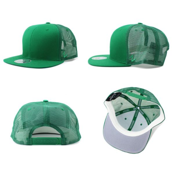 7色展開  ビッグサイズ ゼファー メッシュキャップ  BLANK OVER-SIZED MESH-BACK SNAPBACK CAP  大きいサイズの帽子 ZEPHYR