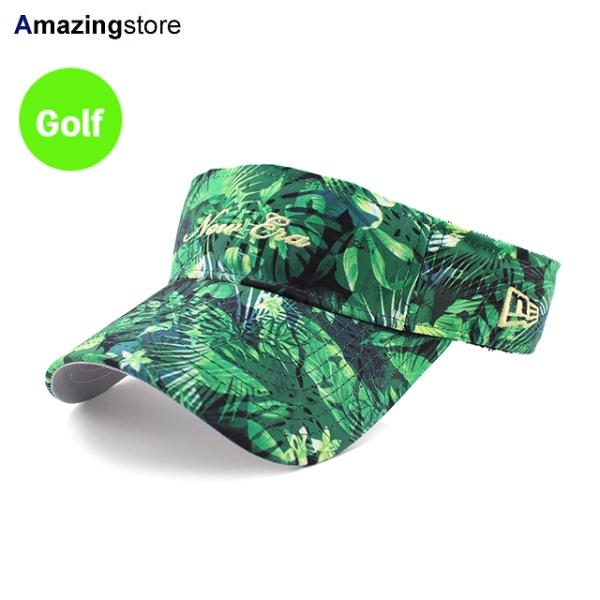 ニューエラ ゴルフ サンバイザー BOTANICAL SUN VISOR BLACK NEW ERA