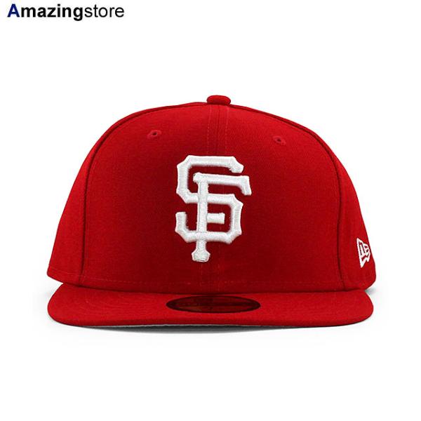 ニューエラ キャップ 59FIFTY サンフランシスコ ジャイアンツ MLB TEAM BASIC FITTED CAP RED WHITE NEW ERA SAN FRANCISCO GIANTS