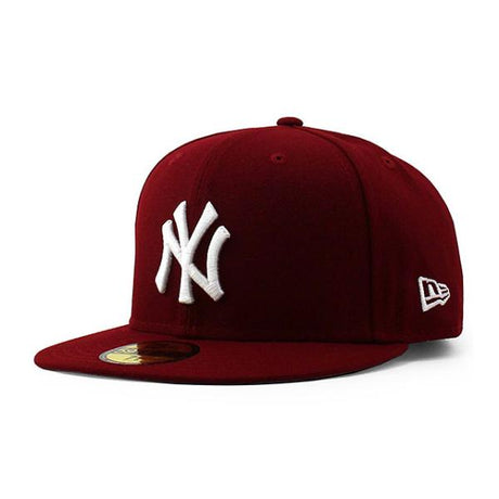 ニューエラ キャップ 59FIFTY ニューヨーク ヤンキース MLB TEAM BASIC FITTED CAP CARDINAL