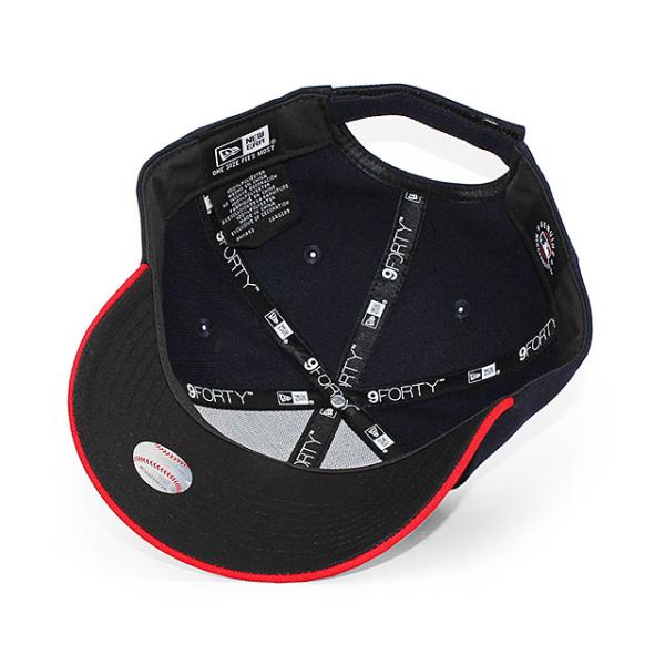 ニューエラ キャップ 9FORTY クリーブランド ガーディアンズ MLB THE LEAGUE HOME ADJUSTABLE CAP NAVY RED NEW ERA CLEVELAND GUARDIANS