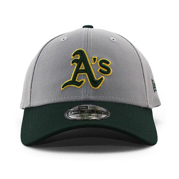 ニューエラ キャップ 9FORTY オークランド アスレチックス MLB THE LEAGUE ADJUSTABLE CAP GREY GREEN NEW ERA OAKLAND ATHLETICS