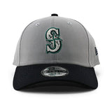 ニューエラ キャップ 9FORTY シアトル マリナーズ MLB THE LEAGUE ADJUSTABLE CAP GREY NAVY NEW ERA SEATTLE MARINERS