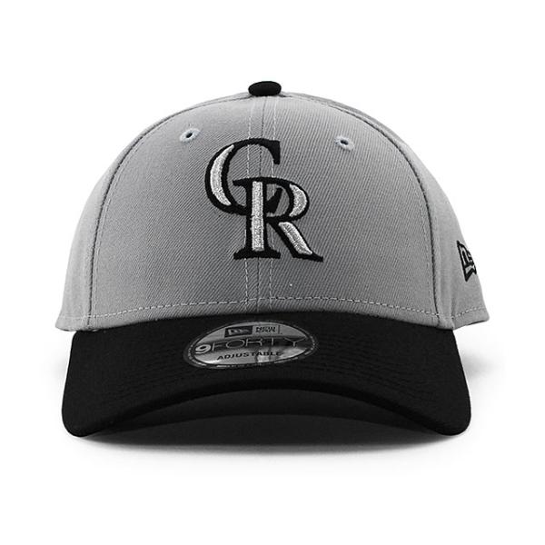 ニューエラ キャップ 9FORTY コロラド ロッキーズ MLB THE LEAGUE ADJUSTABLE CAP GREY BLACK NEW ERA COLORADO ROCKIES