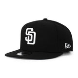 ニューエラ キャップ 9FIFTY スナップバック サンディエゴ パドレス MLB TEAM BASIC SNAPBACK CAP BLACK WHITE NEW ERA SAN DIEGO PADRES