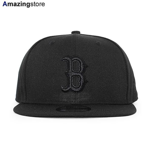 ニューエラ キャップ 9FIFTY ボストン レッドソックス MLB TEAM BASIC SNAPBACK CAP BLACKOUT NEW ERA BOSTON RED SOX