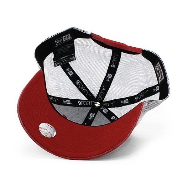 ニューエラ メッシュキャップ 9FORTY セントルイス カージナルス MLB COOPERSTOWN 1950 WASHED TRUCKER MESH CAP RED