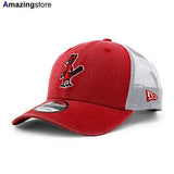 ニューエラ メッシュキャップ 9FORTY セントルイス カージナルス MLB COOPERSTOWN 1950 WASHED TRUCKER MESH CAP RED