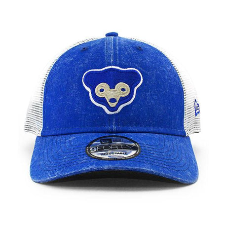 ニューエラ 9FORTY メッシュキャップ シカゴ カブス MLB COOPERSTOWN 1969 WASHED TRUCKER MESH CAP BLUE NEW ERA CHICAGO CUBS