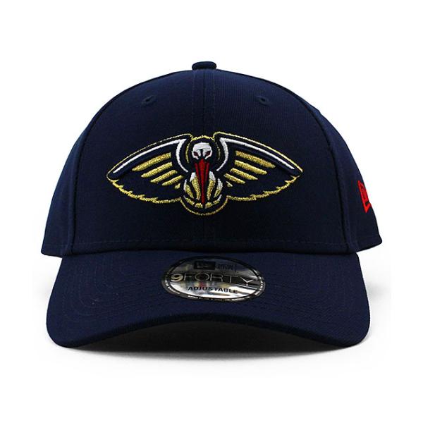 ニューエラ キャップ 9FORTY ニューオーリンズ ペリカンズ  NBA THE LEAGUE ADJUSTABLE CAP NAVY  NEW ERA NEW ORLEANS PELICANS