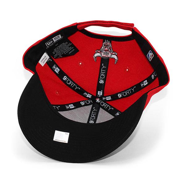 ニューエラ キャップ 9FORTY シカゴ ブルズ  NBA THE LEAGUE ADJUSTABLE CAP RED-BLACK  NEW ERA CHICAGO BULLS