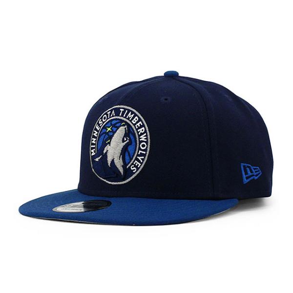 ニューエラ キャップ 9FIFTY ミネソタ ティンバーウルブズ NBA 2T TEAM BASIC SNAPBACK CAP NAVY