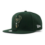 ニューエラ キャップ 9FIFTY ミルウォーキー バックス NBA TEAM BASIC SNAPBACK CAP GREEN BLACK NEW ERA MILWAUKEE BUCKS