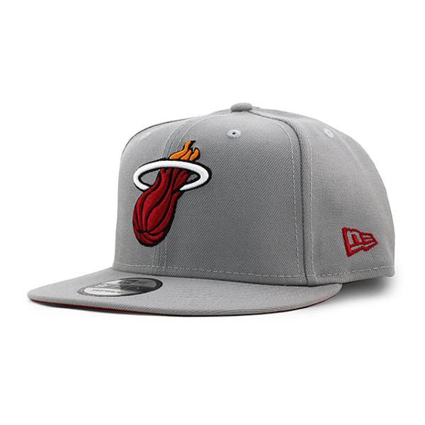 ニューエラ キャップ 9FIFTY マイアミ ヒート NBA TEAM BASIC SNAPBACK CAP GREY NEW ERA MIAMI HEAT