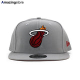 ニューエラ キャップ 9FIFTY マイアミ ヒート NBA TEAM BASIC SNAPBACK CAP GREY NEW ERA MIAMI HEAT