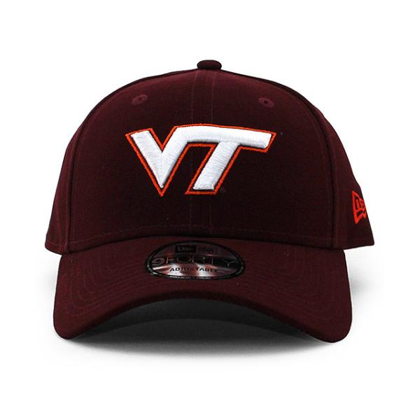 ニューエラ キャップ 9FORTY バージニアテック ホーキーズ NCAA THE LEAGUE ADJUSTABLE CAP MAROON