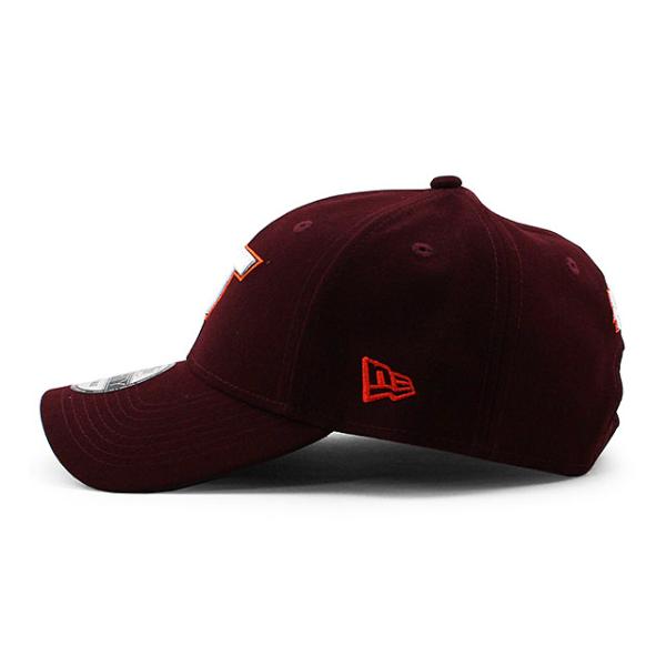 ニューエラ キャップ 9FORTY バージニアテック ホーキーズ NCAA THE LEAGUE ADJUSTABLE CAP MAROON