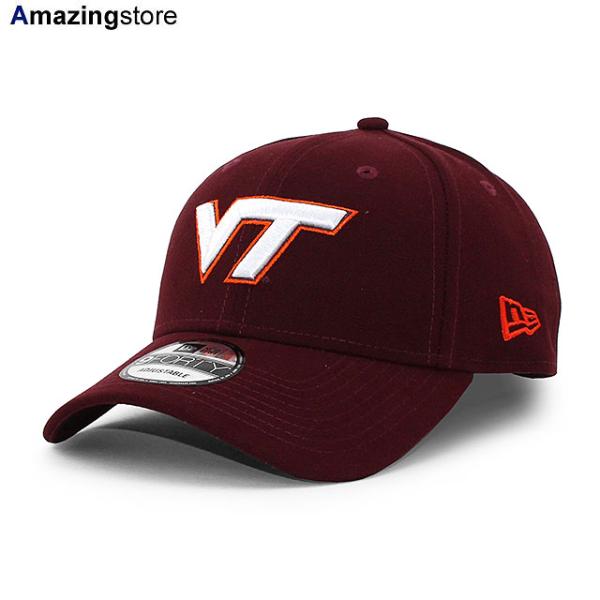 ニューエラ キャップ 9FORTY バージニアテック ホーキーズ NCAA THE LEAGUE ADJUSTABLE CAP MAROON