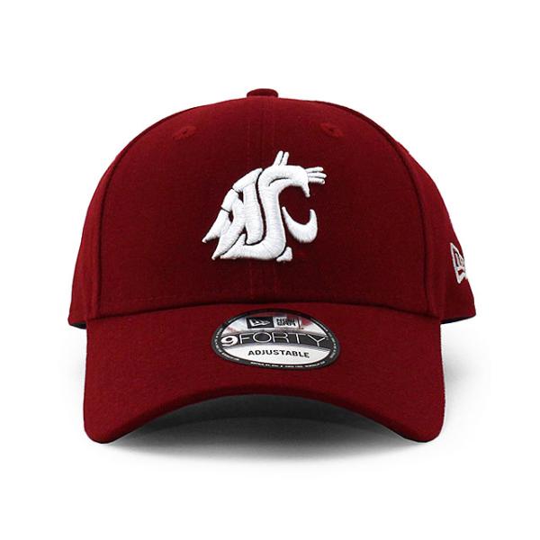 ニューエラ キャップ 9FORTY ワシントンステイト クーガーズ  NCAA THE LEAGUE ADJUSTABLE CAP CRIMSON  NEW ERA WASHINGTON STATE COUGARS