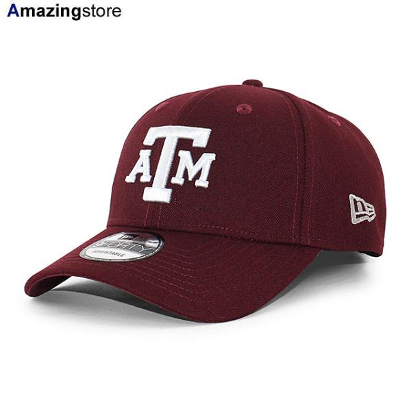 ニューエラ キャップ 9FORTY テキサス A&M アギーズ NCAA THE LEAGUE ADJUSTABLE CAP MAROON