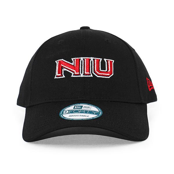 ニューエラ キャップ 9FORTY ノーザンイリノイ ハスキーズ NCAA THE LEAGUE ADJUSTABLE CAP BLACK NEW ERA NIU HUSKIES