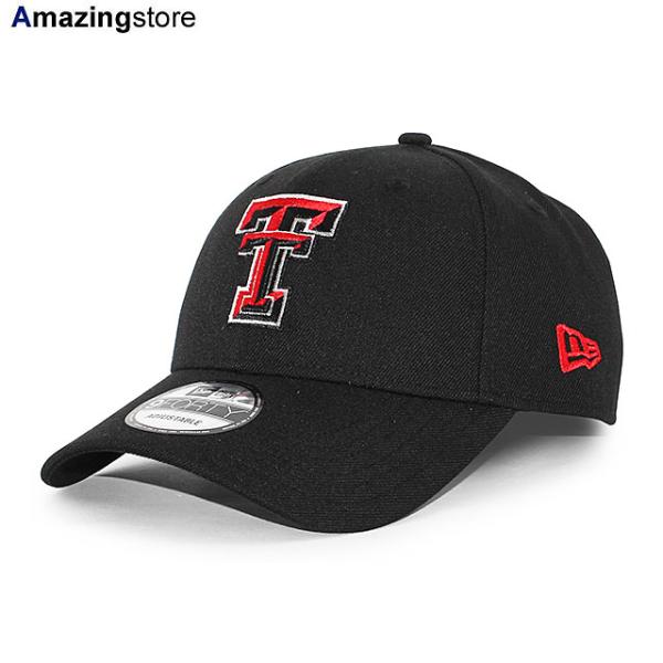 ニューエラ キャップ 9FORTY テキサステック レッドレイダース NCAA THE LEAGUE ADJUSTABLE CAP BLACK NEW ERA TEXAS TECH RED RAIDERS