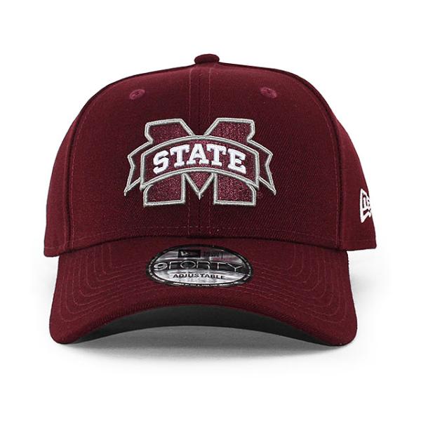 ニューエラ キャップ 9FORTY ミシシッピ ステイト ブルドッグス NCAA THE LEAGUE ADJUSTABLE CAP MAROON NEW ERA MISSISSIPPI STATE BULLDOGS