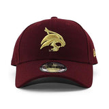 ニューエラ キャップ 9FORTY テキサス ステイト ボブキャッツ NCAA THE LEAGUE ADJUSTABLE CAP MAROON