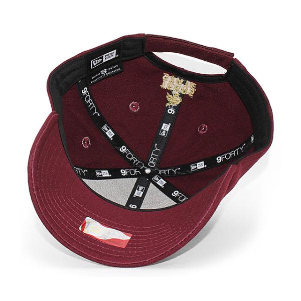 ニューエラ キャップ 9FORTY テキサス ステイト ボブキャッツ NCAA THE LEAGUE ADJUSTABLE CAP MAROON