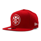 ニューエラ 9FIFTY デンバー ナゲッツ NBA TEAM-BASIC SNAPBACK CAP RED-WHITE NEW ERA DENVER NUGGETS