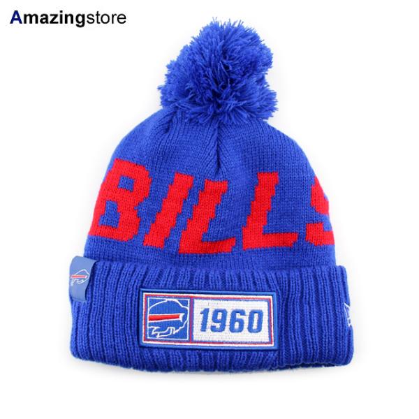 ニューエラ ニットキャップ ビーニー バッファロー ビルズ  2019 NFL SIDELINE ROAD OFFICIAL SPORT KNIT BEANIE CAP ROYAL BLUE  NEW ERA BUFFALO BILLS