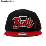 ニューエラ シカゴ ブルズ 9FIFTY スナップバック  NBA 2T FLAWLESS-SCRIPT SNAPBACK CAP BLACK-RED  NEW ERA CHICAGO BULLS