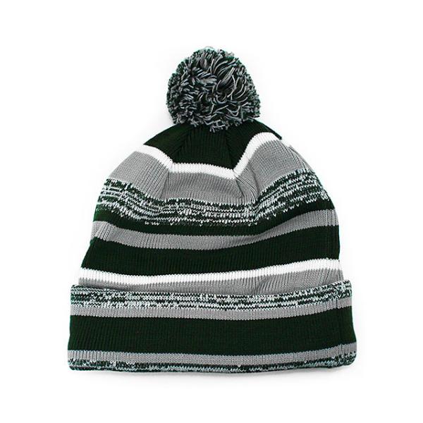 ニューエラ ニットキャップ ビーニー ミシガンステイト スパルタンズ  NCAA STADIUM SPORT KNIT BEANIE GREEN-GREY  NEW ERA MICHIGAN STATE SPARTANS