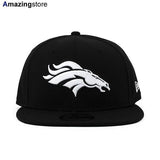 ニューエラ キャップ 9FIFTY スナップバック デンバー ブロンコス NFL TEAM BASIC SNAPBACK CAP BLACK WHITE NEW ERA DENVER BRONCOS