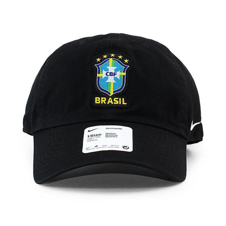 ナイキ キャップ サッカー ブラジル代表 HERITAGE 86 LOGO STRAPBACK CAP H86 BLACK NIKE SOCCER BRAZIL NATIONAL TEAM CBF