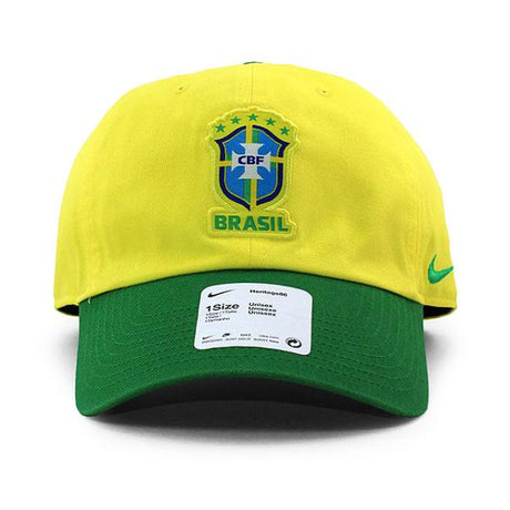 ナイキ キャップ サッカー ブラジル代表 HERITAGE 86 LOGO STRAPBACK CAP H86 YELLOW GREEN NIKE SOCCER BRAZIL NATIONAL TEAM CBF