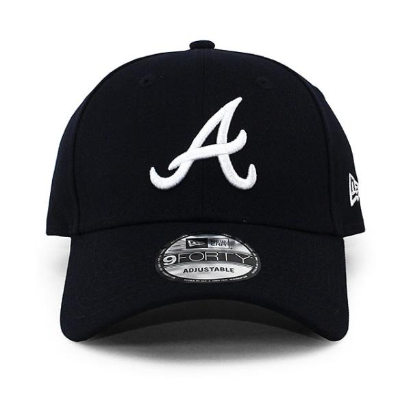 ニューエラ キャップ 9FORTY アトランタ ブレーブス MLB THE LEAGUE ROAD ADJUSTABLE CAP NAVY