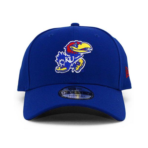 ニューエラ キャップ 9FORTY カンザス ジェイホークス NCAA THE LEAGUE ADJUSTABLE CAP BLUE NEW ERA  KANSAS JAYHAWKS